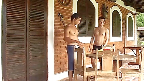 Two black guys fuck their pussies in alex