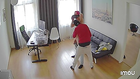 Sexy brunette masturbation with dildo