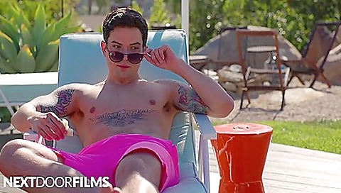 Blonde with huge tits fucks and ready